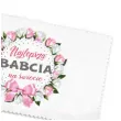 prezent na dzien babci sciereczka z mikrofibry do czyszczenia okularow bialy 15 x 10 cm