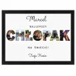 prezent na dzien chlopaka fotoramka z imieniem najlepszy chlopak personalizacja certyfikat a3