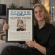 prezent na dzien chlopaka ramka z imieniem dziennik najlepszy chlopak gazeta certyfikat a3