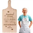 prezent na dzien dziadka deska do krojenia jestes najlepszym dziadkiem na swiecie 11 5 x 26 5 c