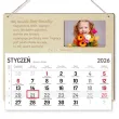 prezent na dzien dziadka drewniany kalendarz personalizowany z imieniem 29x26 cm
