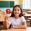 prezent na dzien kobiet 8 marca do szkoly przedszkola dekoracja na lizaka roza personalizacja