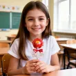 prezent na dzien kobiet 8 marca do szkoly przedszkola dekoracja na lizaka roza personalizacja