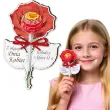 prezent na dzien kobiet 8 marca do szkoly przedszkola dekoracja na lizaka roza personalizacja