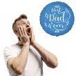 prezent na dzien ojca 23 czerwca balon foliowy best dad ever dekoracja do girlandy