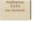 prezent na dzien ojca 23 czerwca drewniana pocztowka najlepszy tata na swiecie upominek