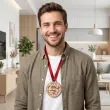 prezent na dzien ojca 23 czerwca urodziny drewniany medal super tata upominek