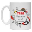 prezent na dzien ojca urodziny kubek personalizowany tata potrafi wszystko imie 330 ml