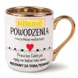 prezent na odejscie z pracy kubek z imieniem serce bedziemy tesknic personalizacja 330 ml