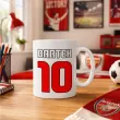 prezent na urodziny dla kibica pilkarza kubek pilka nozna arsenal personalizacja