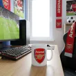 prezent na urodziny dla kibica pilkarza kubek pilka nozna arsenal personalizacja