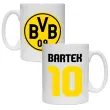 prezent na urodziny dla kibica pilkarza kubek pilka nozna borussia dortmund personalizacja