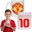 prezent na urodziny dla kibica pilkarza kubek pilka nozna manchester united personalizacja