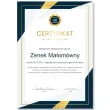 prezent na urodziny personalizowany certyfikat w ramce dowolne imie wzory do wyboru a4