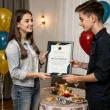 prezent na urodziny personalizowany certyfikat w ramce dowolne imie wzory do wyboru a4