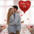 prezent na walentynki balon foliowy czerwone serce kocham cie z imieniem personalizacja 18