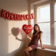 prezent na walentynki balon foliowy serce kocham cie godan 18 hrt