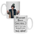 prezent na walentynki dzien chlopaka kubek personalizowany swoj chlop bialy 330 ml