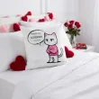 prezent na walentynki poszewka na poduszke kotek miales byc ogierem dla niego zabawny 40 cm