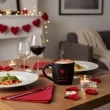 prezent na walentynki rocznice kubki zestaw upominkowy perfekcyjnie dopasowani czarne 290 ml