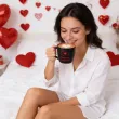 prezent na walentynki rocznice kubki zestaw upominkowy perfekcyjnie dopasowani czarne 290 ml