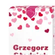 prezent na walentynki rocznice opakowanie na czekolade mix personalizacja z imieniem serca