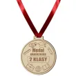 prezent na zakonczenie roku szkolnego drewniany medal ukonczenie 2 klasy upominek