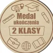 prezent na zakonczenie roku szkolnego drewniany medal ukonczenie 2 klasy upominek
