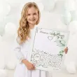 prezent pamiatka pierwszej komunii swietej ksiega gosci w ramce wrzutka eukaliptus beauty xl