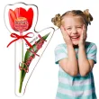 prezent upominek tulipan na lizak dzien kobiet 18 cm