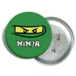 przypinka ninja zielony congee 56 mm