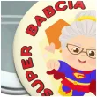 przypinka super babcia okragla 56 mm