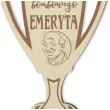 puchar dla bombowego emeryta drewniany 92 x 135 mm