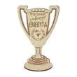 puchar dla szalonego emeryta drewniany 92 x 135 mm