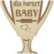 puchar dzien kobiet dla herszt baby drewniany 92 x 135 mm