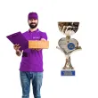 puchar kocham cie dziadku metalowy giftmania 19 cm