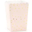 pudelka na popcorn classic kropki rozowe jasne partydeco 6 szt