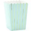 pudelka na popcorn classic paski blekitne partydeco 6 szt