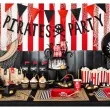 pudelka na popcorn pirackie paski partydeco 6 szt