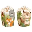 pudelka na popcorn zwierzeta lesni przyjaciele partypal 6 szt