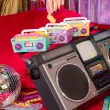 pudelka na przekaski retro disco magnetofon partypal 3 szt