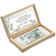 pudelko na banknoty komunia swieta mietowa geometria 20x10 5 cm