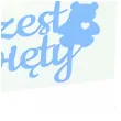 pudelko na ciasto chrzest swiety mis bialy niebieski dekolo 5 szt