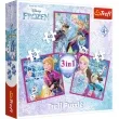 puzzle 3 w 1 frozen zimowa magia trefl 106 elementow