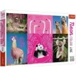 puzzle neon color line zwierzeta w rozu trefl 1000 elementow