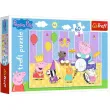 puzzle urodziny swinki peppa trefl 60 elementow