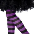 rajstopy dla dzieci halloweenowe paski fioletowe smiffys