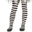 rajstopy dla dzieci w paski halloween bialo czarny guirca 122 152 cm