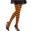 rajstopy paski halloween pomaranczowe widmann rozm xl