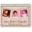 ramka dom babci i dziadka drewno 210x155 mm